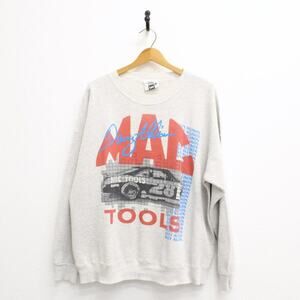 Vintage Davey Allison Mac Tools Race Car Driver Sweatshirt 2X XXL